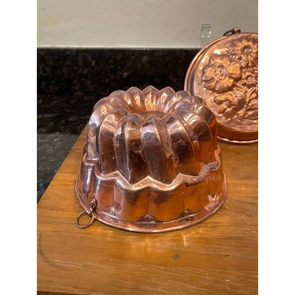 3 piece copper mold set up - kitchen handups